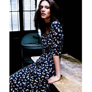 Boden Navy Floral Florence Dress